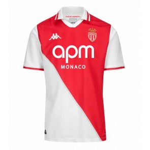 Lacne Muži Futbalové dres AS Monaco 2024-25 Krátky Rukáv - Domáci